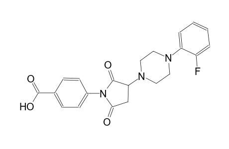 4-{3-[4-(2-fluorophenyl)-1-piperazinyl]-2,5-dioxo-1-pyrrolidinyl}benzoic acid
