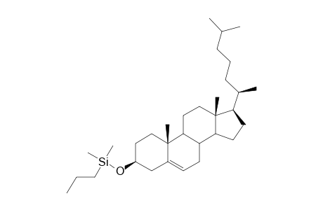Silane, [[(3.beta.)-cholest-5-en-3-yl]oxy]dimethylpropyl-