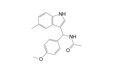 N-[(5-Methyl-1H-indol-3-yl)(4-methoxyphenyl)methyl]acetamide