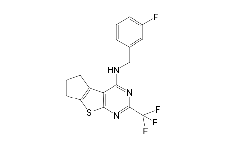 N-(3-fluorobenzyl)-2-(trifluoromethyl)-6,7-dihydro-5H-cyclopenta[4,5]thieno[2,3-d]pyrimidin-4-amine