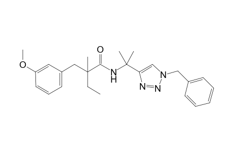 N-[2-(1-Benzyl-1H-1,2,3-triazol-4-yl)propan-2-yl]-2-(3-methoxybenzyl)-2-methylbutanamide