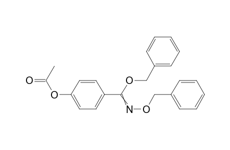 4-{(Benzyloxy)[(benzyloxy)imino]methyl}pheny acetate