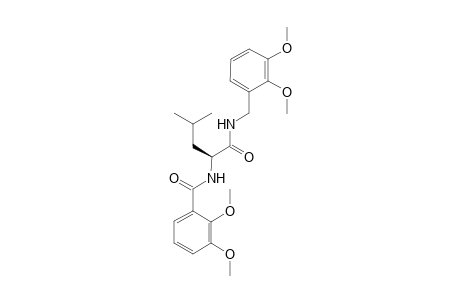 (2S)-2-(-2,3-Dimethoxyphenyl)carbonylamino-N-(2,3-dimethoxybenzyl)-4-methylpentylamide