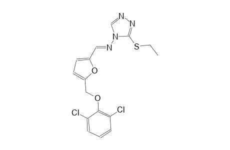 N-((E)-{5-[(2,6-dichlorophenoxy)methyl]-2-furyl}methylidene)-3-(ethylsulfanyl)-4H-1,2,4-triazol-4-amine