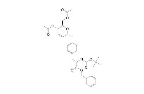 N(.alpha.)-(tert-Butoxycarbonyl)-C-(4,6-di-O-acetyl-2,3-dideoxy-.alpha.,D-erythro-hex-2-enopyranosyl)-L-tyrosine benzyl ester