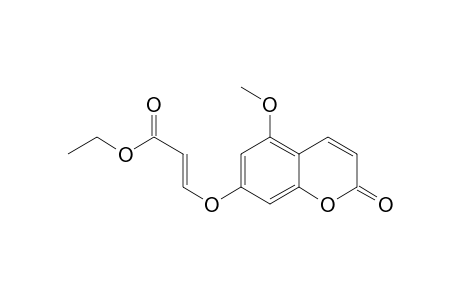 2-Propenoic acid, 3-[(5-methoxy-2-oxo-2H-1-benzopyran-7-yl)oxy]-, ethyl ester