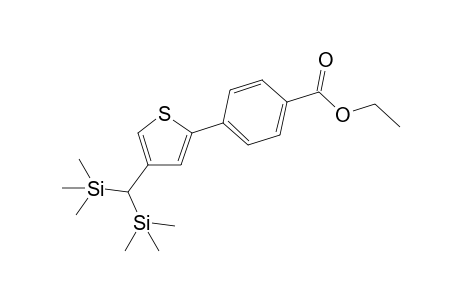 Ethyl 4-(4-(bis(trimethylsilyl)methyl)thiophen-2-yl)benzoate