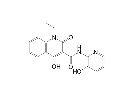 4-hydroxy-N-(3-hydroxy-2-pyridinyl)-2-oxo-1-propyl-1,2-dihydro-3-quinolinecarboxamide