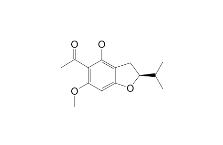 DIHYDROREMIROL;1-(4-HYDROXY-2-ISOPROPYL-6-METHOXY-2,3-DIHYDRO-BENZOFURAN-5-YL)-ETHANONE