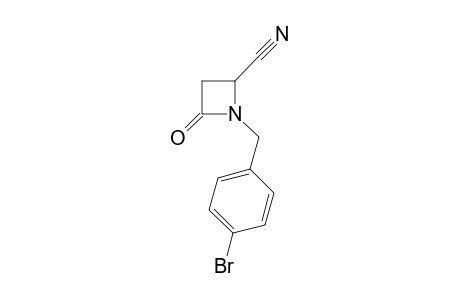 1-[(4-bromophenyl)methyl]-4-oxo-azetidine-2-carbonitrile