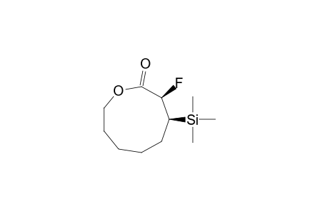 2-Oxonanone, 3-fluoro-4-(trimethylsilyl)-, (3R*,4S*)-