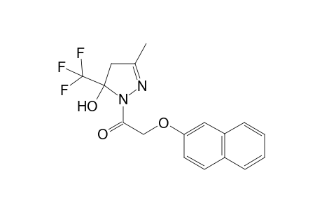 5-Trifluoromethyl-5-hydroxy-4,5-dihydro-3-methyl-1H-1-(2-naphthoxyacetyl)pyrazole