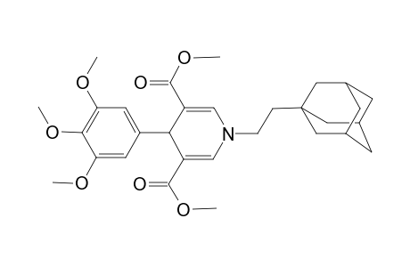 1-[2-(1-adamantyl)ethyl]-4-(3,4,5-trimethoxyphenyl)-4H-pyridine-3,5-dicarboxylic acid dimethyl ester