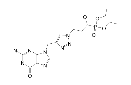 DIETHYL-3-[4-[(2-AMINO-6-OXO-1,6-DIHYDRO-9H-PURIN-9-YL)-METHYL]-1H-1,2,3-TRIAZOL-1-YL]-1-HYDROXYPROPYLPHOSPHONATE