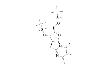 5-N-METHYL-3',5'-BIS-(O-TERT.-BUTYLDIMETHYLSILYL)-BETA-D-ARABINOFURANO-[1',2':4,5]-OXAZOLO-S-TRAZINE-4-ONE-6-THIONE