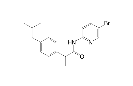 Benzeneacetamide, N-(5-bromo-2-pyridinyl)-.alpha.-methyl-4-(2-methylpropyl)-