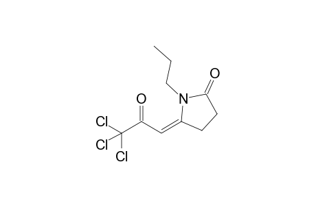 1-Propyl-5-[3',3',3'-trichloro-2'-oxopropylidene]pyrrolidin-2-one