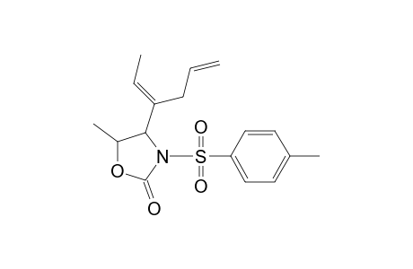 N-p-Toluenesulfonyl-5-methyl-4-(1-allyl)-1-propenyl-2-oxazolidinone