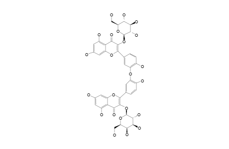 QUERCETIN-3-O-BETA-D-GLUCOPYRANOSIDE-(3'->O-3''')-QUERCETIN-3-O-BETA-D-GALACTOPYRANOSIDE