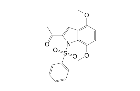 1-(1-Benzenesulfonyl-4,7-dimethoxy-1H-indol-2-yl)-ethanone