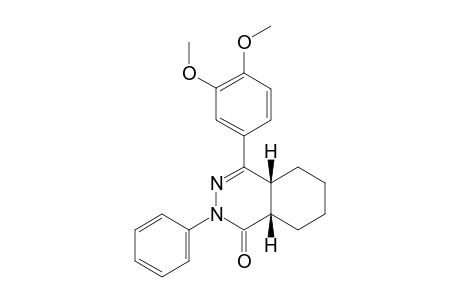 TRANS-4-(3,4-DIMETHOXYPHENYL)-2-PHENYL-4A,5,6,7,8,8A-HEXAHYDRO-2H-PHTHALAZIN-1-ONE
