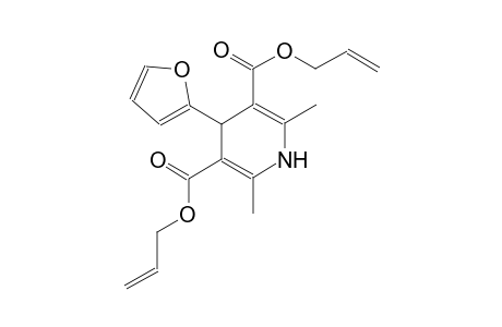 3,5-pyridinedicarboxylic acid, 4-(2-furanyl)-1,4-dihydro-2,6-dimethyl-, di(2-propenyl) ester