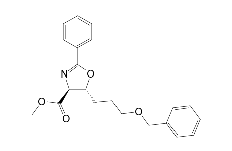 Methyl (4S,5R)-5-[3-(benzyloxy)propyl]-2-phenyl-4,5-dihydro-1,3-oxazole-4-carboxylate