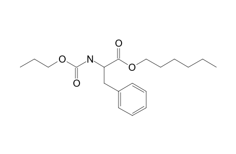 L-Phenylalanine, N-propoxycarbonyl-, hexyl ester