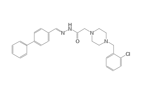 1-piperazineacetic acid, 4-[(2-chlorophenyl)methyl]-, 2-[(E)-[1,1'-biphenyl]-4-ylmethylidene]hydrazide