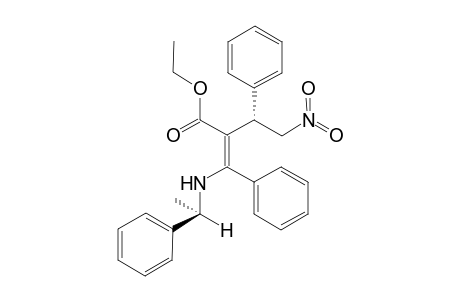 Ethyl 2-[(1S)-2-Nitro-1-phenylethyl]-3-phenyl-3-[(1R)-1-phenylethyl)amino]prop-2-enoate