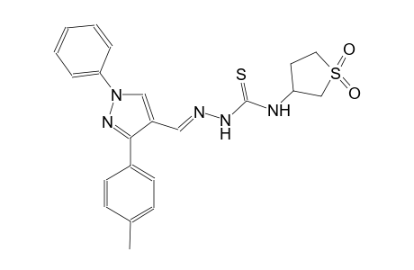 3-(4-methylphenyl)-1-phenyl-1H-pyrazole-4-carbaldehyde N-(1,1-dioxidotetrahydro-3-thienyl)thiosemicarbazone