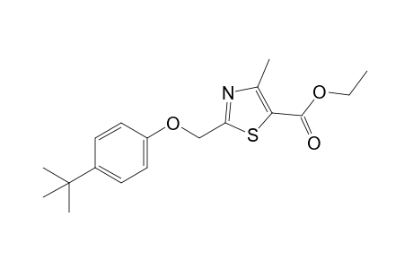 2-[(p-tert-butylphenoxy)methyl]-4-methyl-5-thiazolecarboxylic acid, ethyl ester
