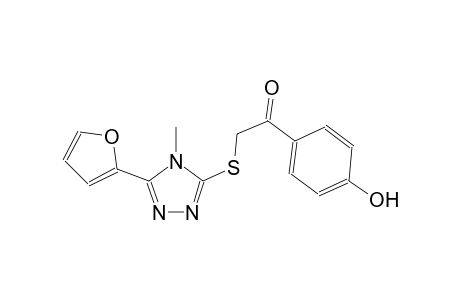 2-(5-Furan-2-yl-4-methyl-4H-[1,2,4]triazol-3-ylsulfanyl)-1-(4-hydroxy-phenyl)-ethanone