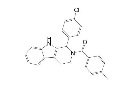 1-(4-chlorophenyl)-2-(4-methylbenzoyl)-2,3,4,9-tetrahydro-1H-beta-carboline