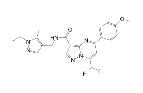 7-(difluoromethyl)-N-[(1-ethyl-5-methyl-1H-pyrazol-4-yl)methyl]-5-(4-methoxyphenyl)pyrazolo[1,5-a]pyrimidine-3-carboxamide