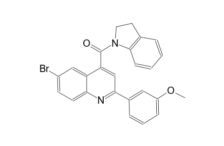 3-[6-bromo-4-(2,3-dihydro-1H-indol-1-ylcarbonyl)-2-quinolinyl]phenyl methyl ether