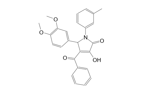 4-benzoyl-5-(3,4-dimethoxyphenyl)-3-hydroxy-1-(3-methylphenyl)-1,5-dihydro-2H-pyrrol-2-one
