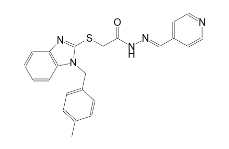 acetic acid, [[1-[(4-methylphenyl)methyl]-1H-benzimidazol-2-yl]thio]-, 2-[(E)-4-pyridinylmethylidene]hydrazide
