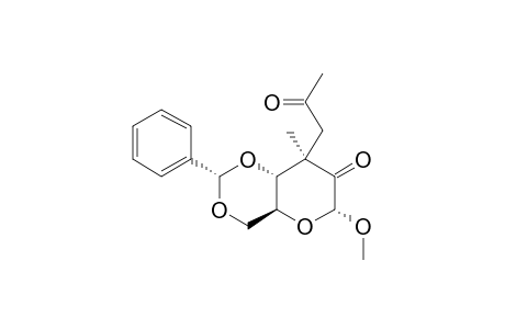 METHYL_4,6-O-BENZYLIDENE-3-DEOXY-3-C-METHYL-3-C-PROPANONE-ALPHA-D-ERYTHRO-HEXOPYRANOSID-2-ULOSE