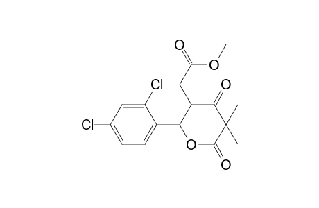 2H-Pyran-3-acetic acid, 2-(2,4-dichlorophenyl)tetrahydro-5,5-dimethyl-4,6-dioxo-, methyl ester