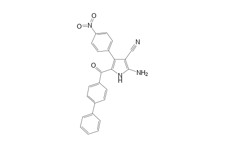 2-Amino-4-(4-nitrophenyl)-5-(4-phenylbenzoyl)-1H-pyrrole-3-carbonitrile
