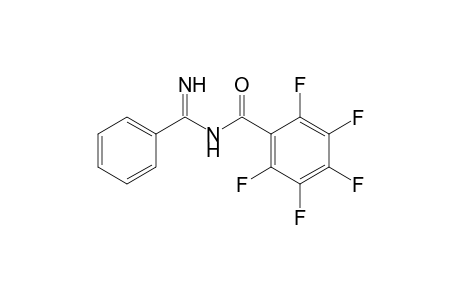 N-Pentafluorobenzoylbenzamidine