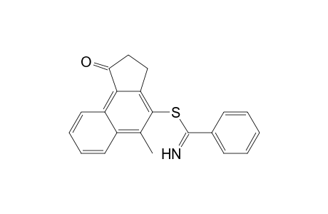 5-Methyl-1-oxo-2,3-dihydro-1H-cyclopenta[a]naphthalen-4-yl Benzenecarbimidothioate
