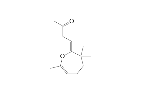 2-Butanone, 4-(4,5-dihydro-3,3,7-trimethyl-2(3H)-oxepinylidene)-