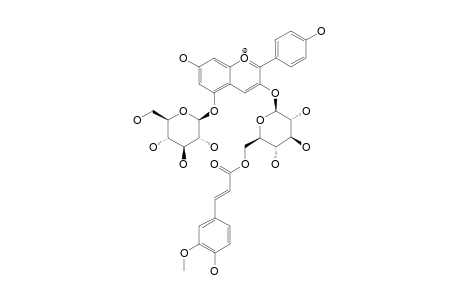 PELARGONIDIN-3-O-(6-O-FERULOYL-BETA-D-GLUCOPYRANOSIDE)-5-O-BETA-D-GLUCOPYRANOSIDE