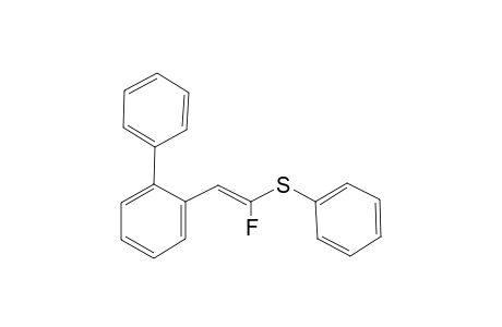 1-Fluoro-2-(4-biphenylylyl)-1-(phenylthio)ethylene