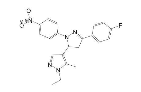 1'-ethyl-5-(4-fluorophenyl)-5'-methyl-2-(4-nitrophenyl)-3,4-dihydro-1'H,2H-3,4'-bipyrazole