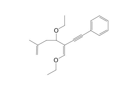 cis-1,3-Diethoxy-2-(phenylethynyl)-5-methyllenehexane