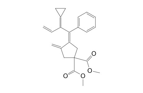 (3Z)-3-(2-cyclopropylidene-1-phenyl-but-3-enylidene)-4-methylene-cyclopentane-1,1-dicarboxylic acid dimethyl ester
