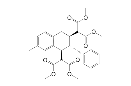 (1S*,2S*,3R*)-1,3-di(1,3-dimethoxy-1,3-dioxopropan-2-yl)-7-methyl-2-phenyl-1,2,3,4-tetrahydronaphthalene